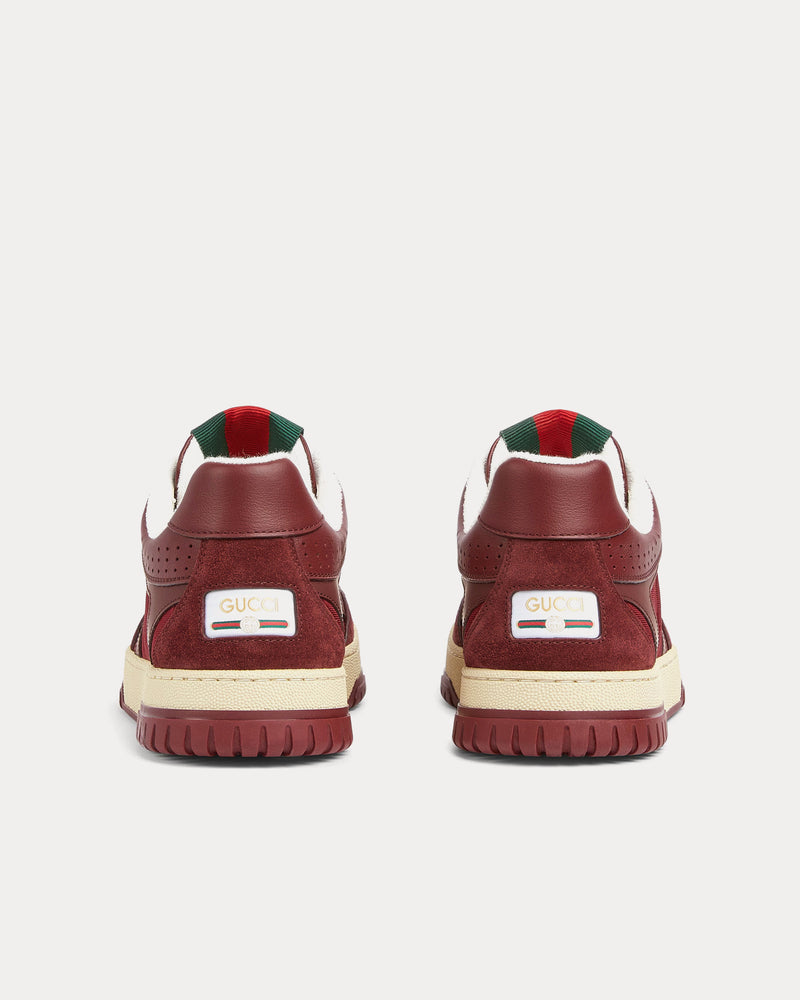Gucci Re-Web with GG Nylon Rosso Ancora Red Low Top Sneakers - 4