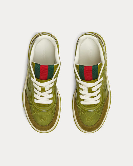 Gucci Re-Web with GG Canvas Dark Green Low Top Sneakers - 2