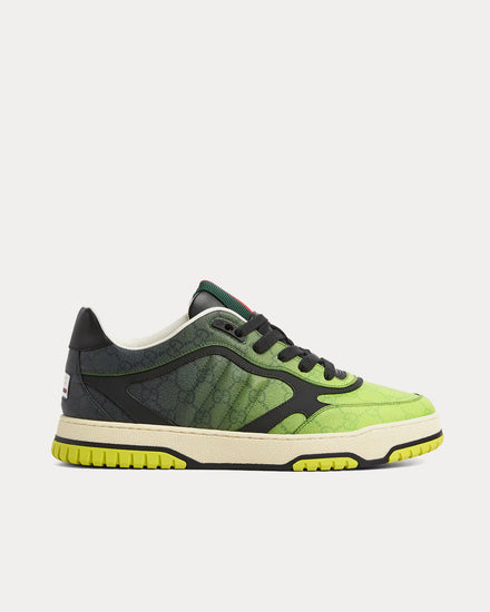 Gucci Re-Web with GG Supreme Gradient Green Low Top Sneakers - 1