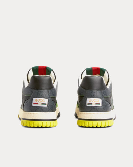 Gucci Re-Web with GG Supreme Gradient Green Low Top Sneakers - 4