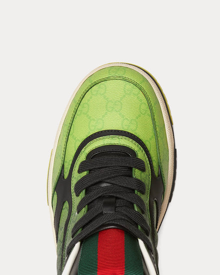 Gucci Re-Web with GG Supreme Gradient Green Low Top Sneakers - 5