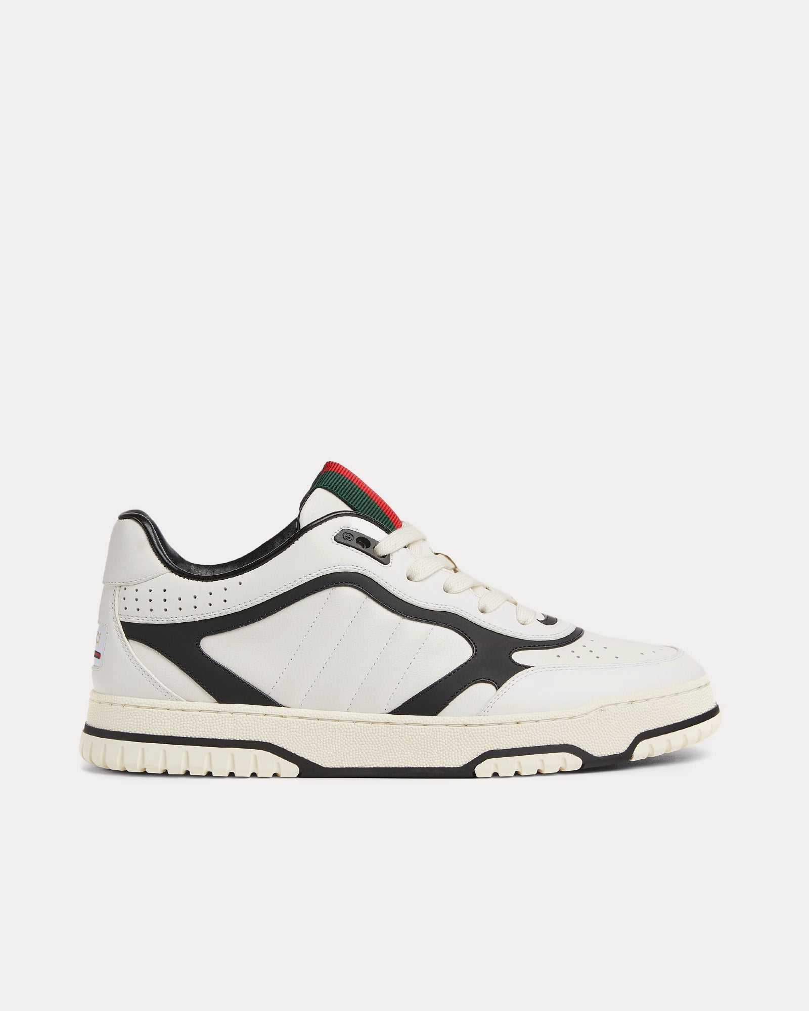 GUCCI Re-Web Low Top White Leather Sneakers Men’s Sneakers 12.5 USA $1190 Gucci Men main image 2