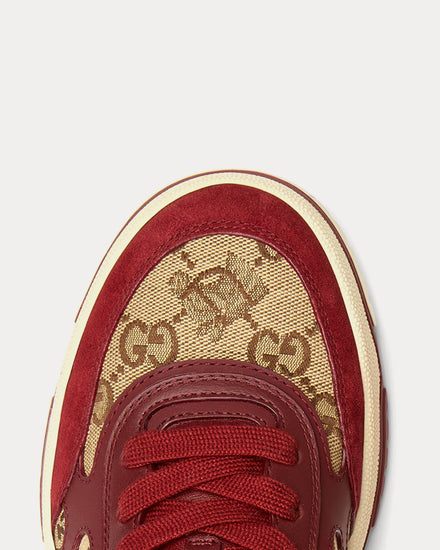 Gucci Re-Web with Horse-Shaped Charm Rosso Ancora Red Low Top Sneakers - 5