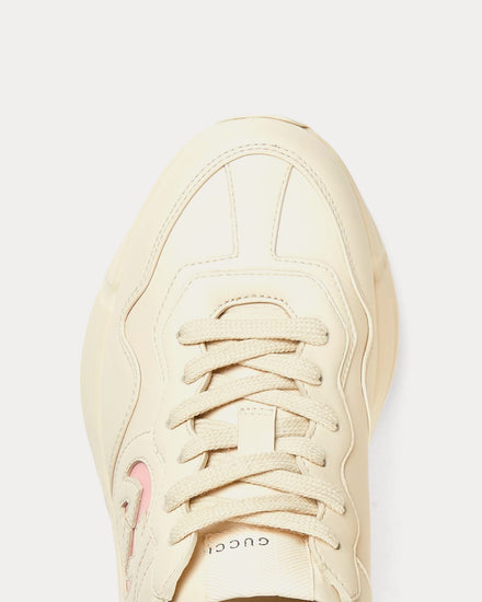 Gucci Rhyton Interlocking G Ivory Low Top Sneakers - 5
