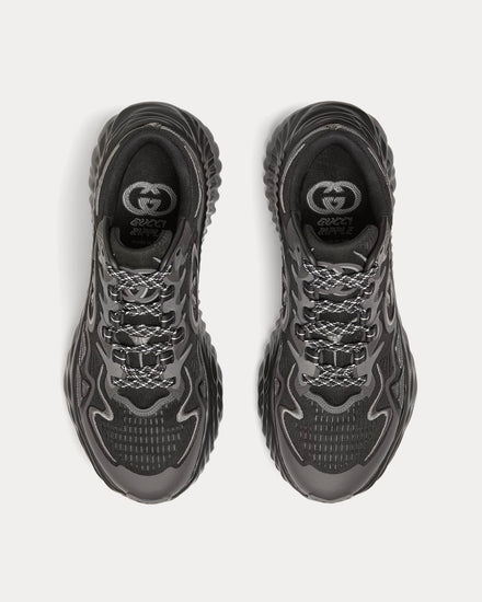 Gucci Ripple Mesh Black Low Top Sneakers - 2