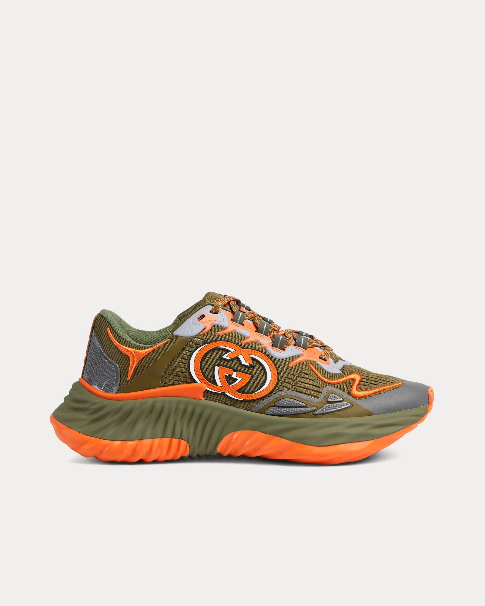 Gucci Ripple Mesh Green / Orange Low Top Sneakers - Sneak in Peace