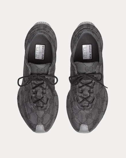 Gucci Run GG Print Leather Black Low Top Sneakers - 2