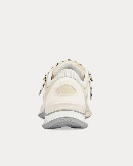 Gucci Run Suede White / Off-White / Grey Low Top Sneakers - 4