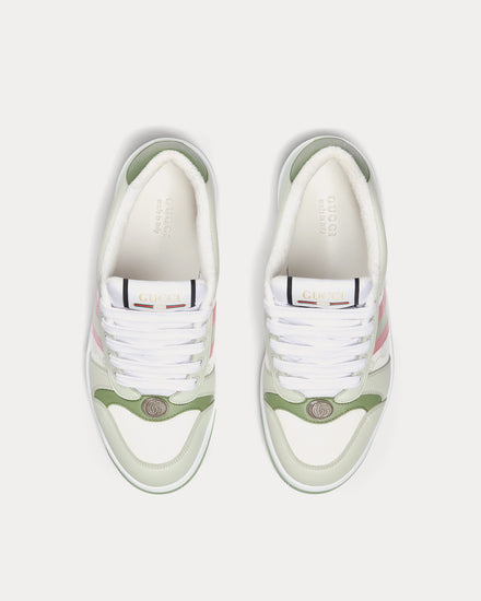 Gucci Screener with Web, Original GG Canvas & Leather Green Low Top Sneakers - 2