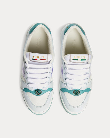 Gucci Screener Canvas Light Blue / White Low Top Sneakers - 2