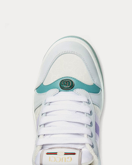 Gucci Screener Canvas Light Blue / White Low Top Sneakers - 5