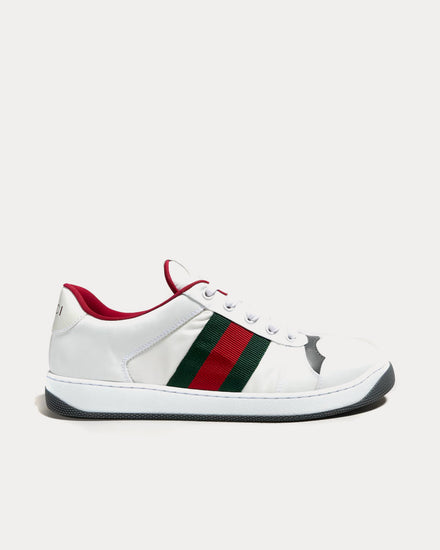 Gucci Screener with Padded Nylon White Low Top Sneakers - 1