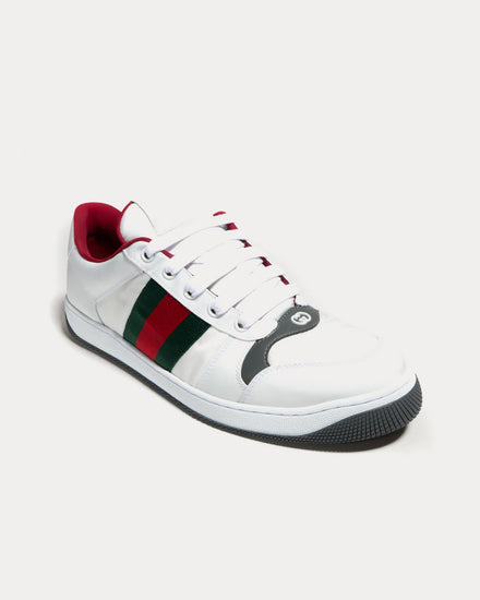 Gucci Screener with Padded Nylon White Low Top Sneakers - 3