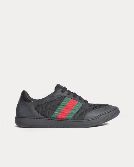 Gucci Screener with Padded Nylon Black Low Top Sneakers - 1
