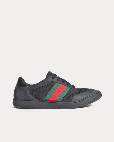 Gucci Screener with Padded Nylon Black Low Top Sneakers