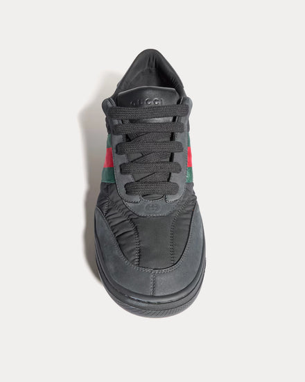 Gucci Screener with Padded Nylon Black Low Top Sneakers - 2