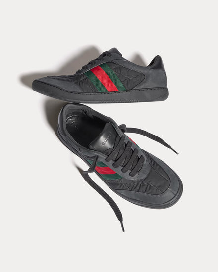 Gucci Screener with Padded Nylon Black Low Top Sneakers - 3