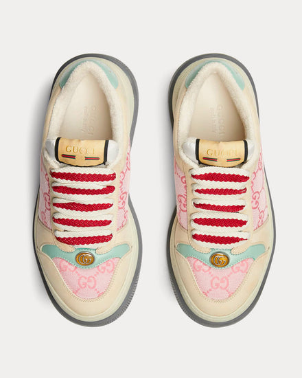Gucci Screener GG Canvas Pink / Beige Low Top Sneakers - 2