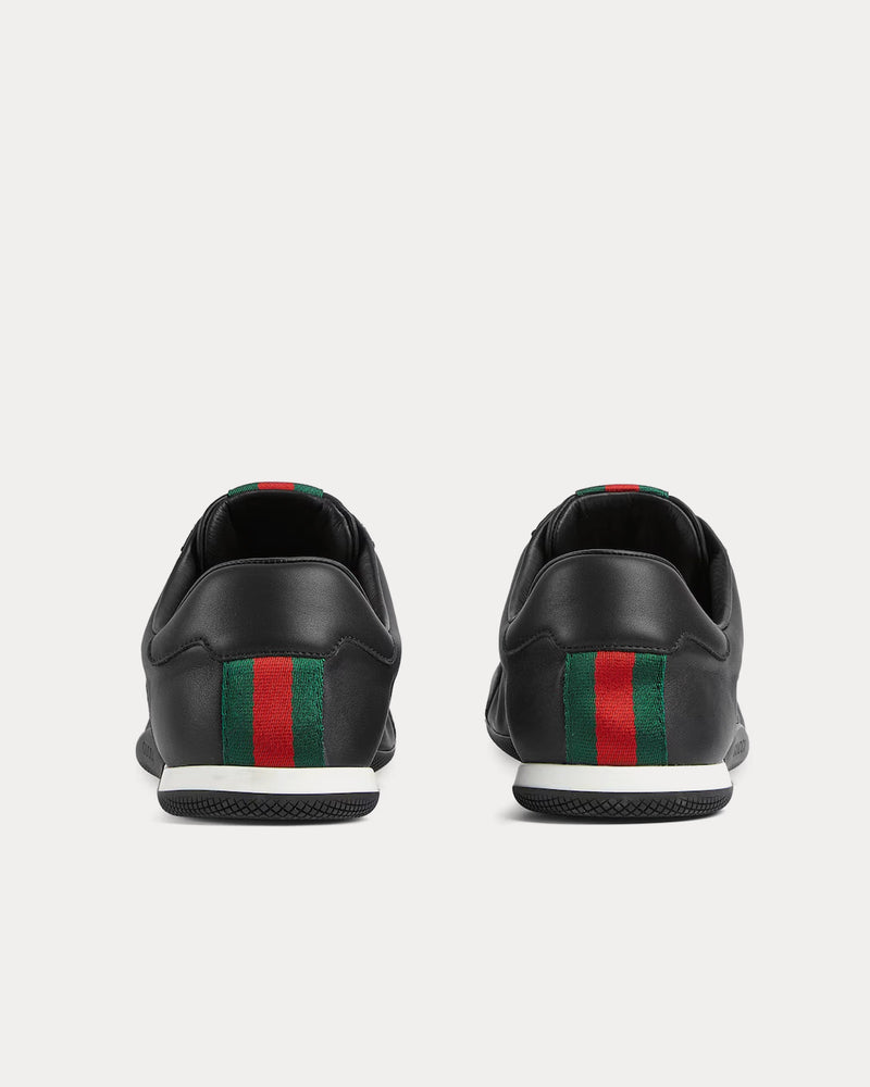 Gucci Shift Leather Black Low Top Sneakers - 4