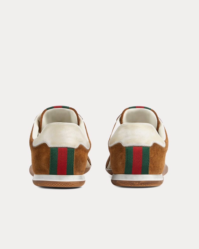 Gucci Shift GG Canvas Beige / Dark Brown Low Top Sneakers - 4