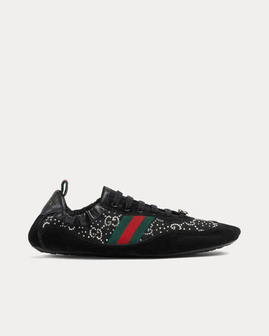 Gucci Shift GG Crystal Black Mesh Low Top Sneakers