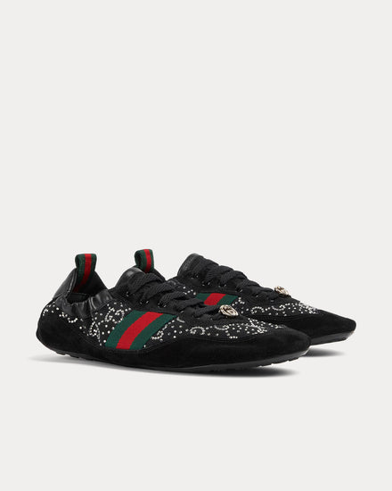 Gucci Shift GG Crystal Black Mesh Low Top Sneakers - 3