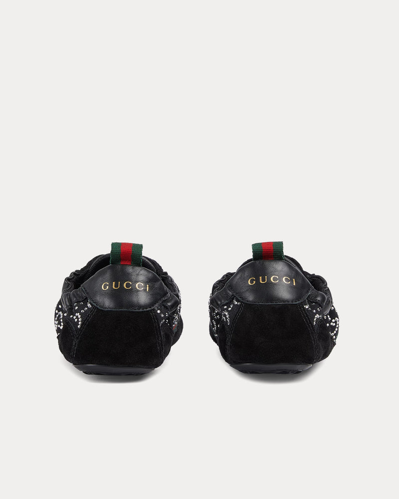 Gucci Shift GG Crystal Black Mesh Low Top Sneakers - 4