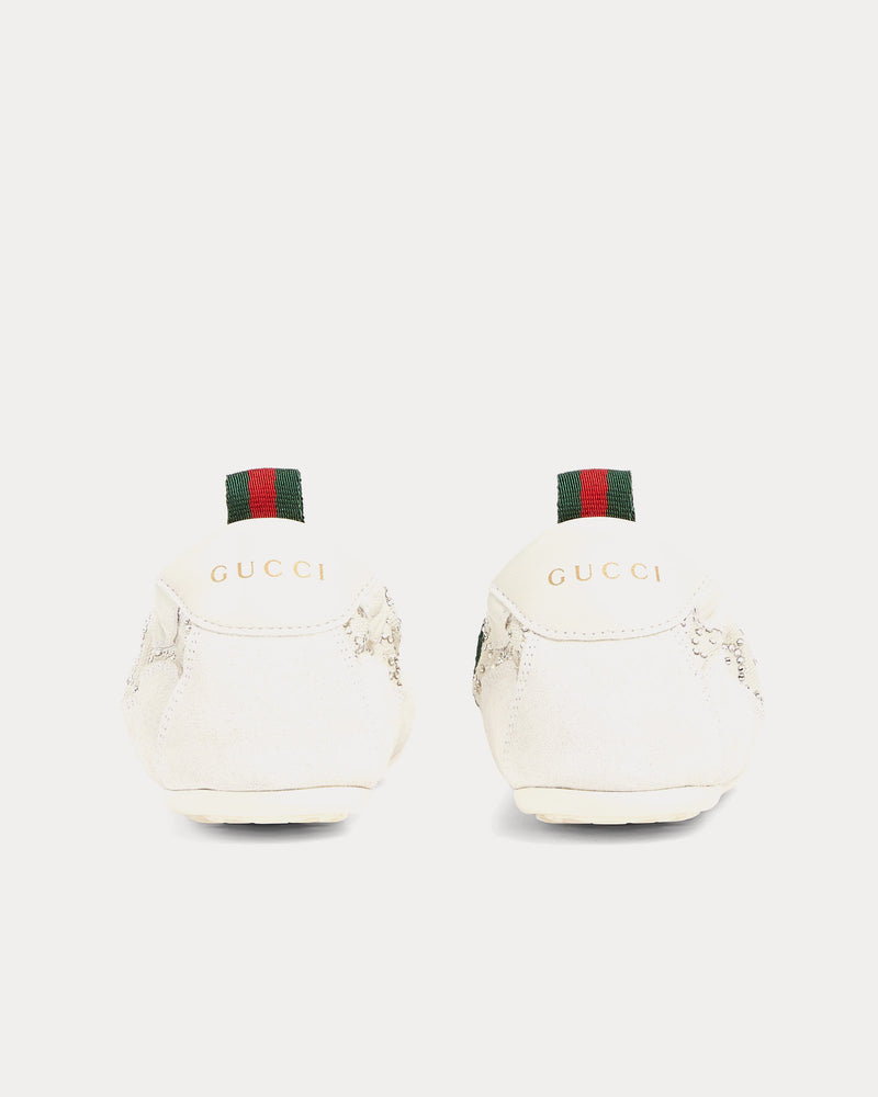 Gucci Shift GG Crystal Off White Mesh Low Top Sneakers - 4