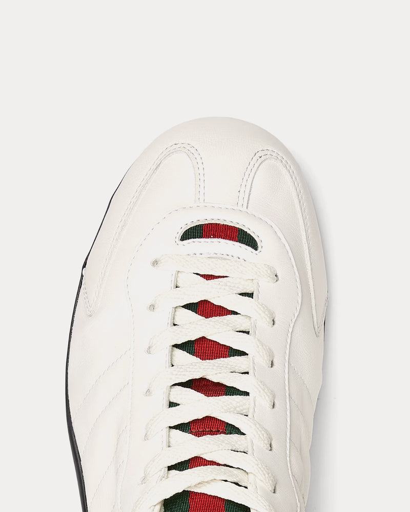 Gucci Shift Leather White Low Top Sneakers - 5