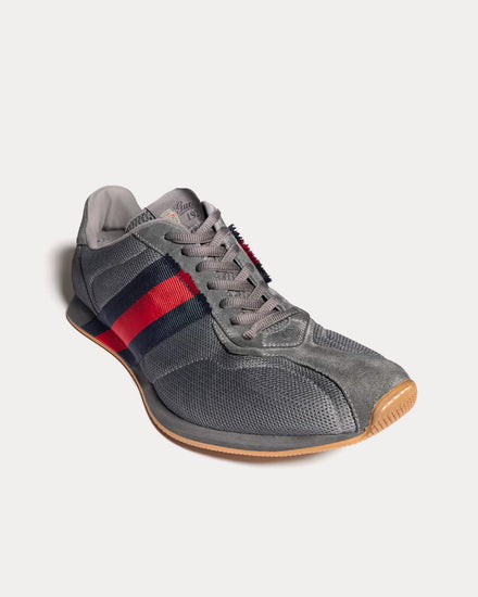 Gucci Tempo Mesh & Suede Dark Grey Low Top Sneakers - 3
