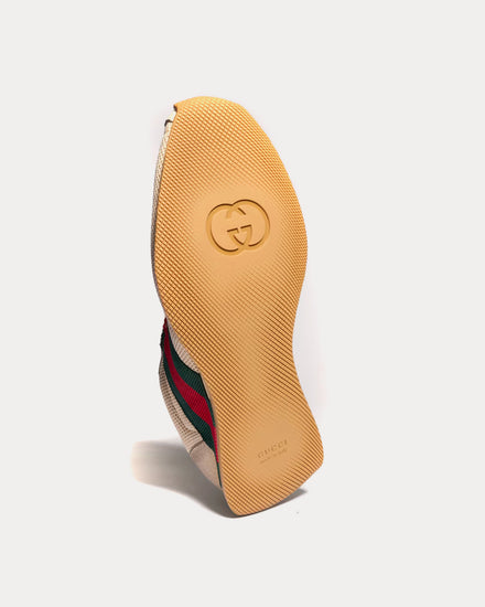 Gucci Tempo Mesh & Suede Sand Low Top Sneakers - 4