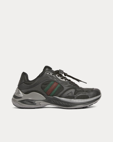 Gucci 2.0 Mesh & Leather Black / Grey Low Top Sneakers