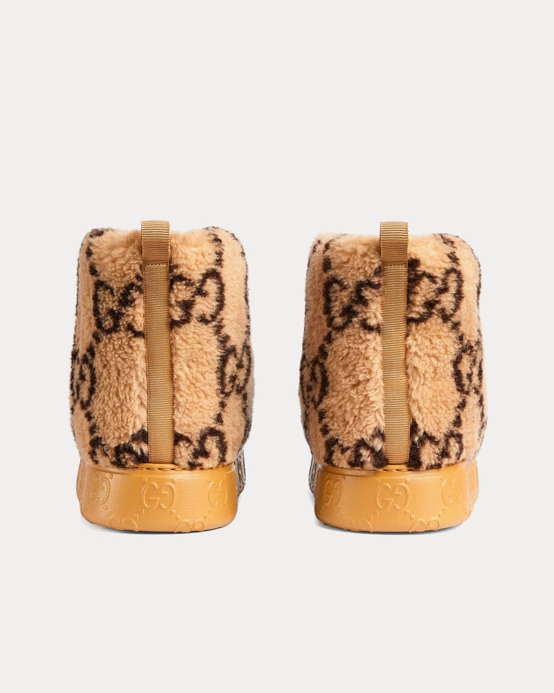 Gucci Ankle GG Merino Beige / Ebony Boots - 3
