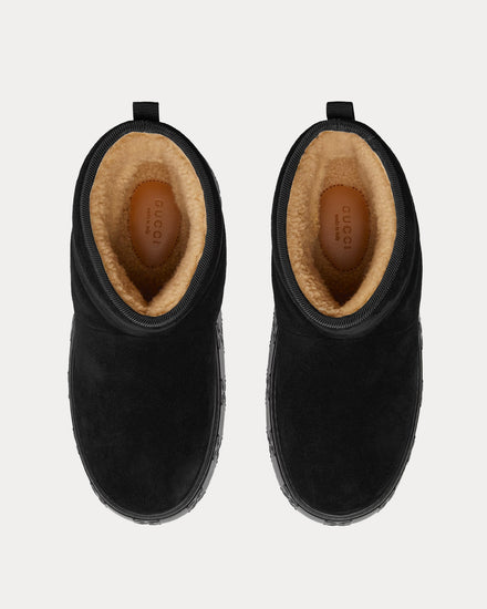 Gucci Ankle Suede Black Boots - 2