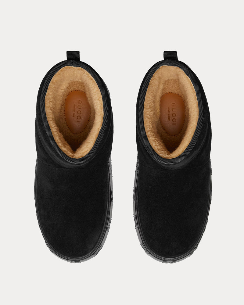 Gucci Ankle Suede Black Boots - 2