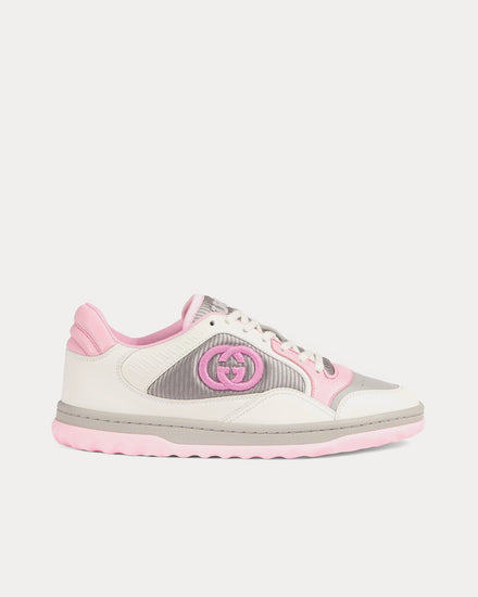 Gucci MAC80 Leather Off-White / Pink Low Top Sneakers - 1