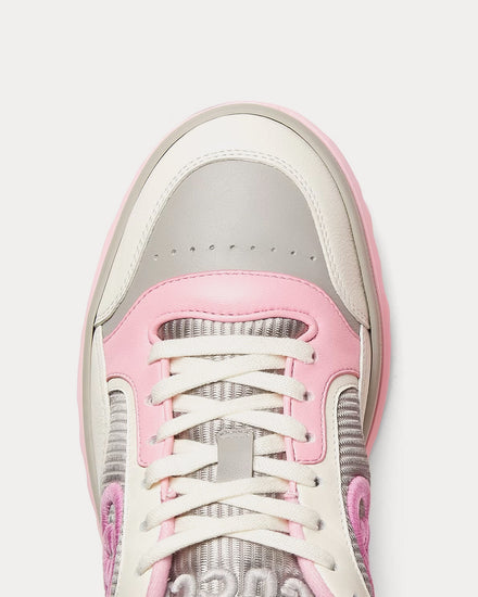 Gucci MAC80 Leather Off-White / Pink Low Top Sneakers - 4
