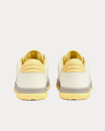 Gucci MAC80 Leather Off-White / Yellow Low Top Sneakers - 3