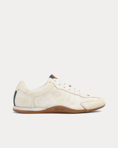 Gucci Shift Leather White Low Top Sneakers