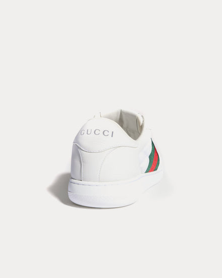 Gucci Screener with Padded Nylon White Low Top Sneakers - 4