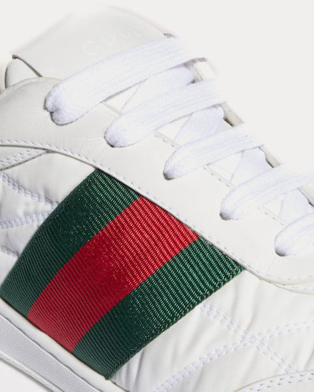 Gucci Screener with Padded Nylon White Low Top Sneakers - 6