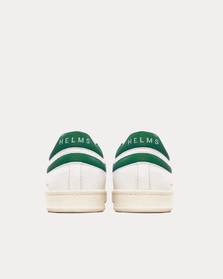 Helms Paris Flying Ace Leather White / Green Low Top Sneakers - 3