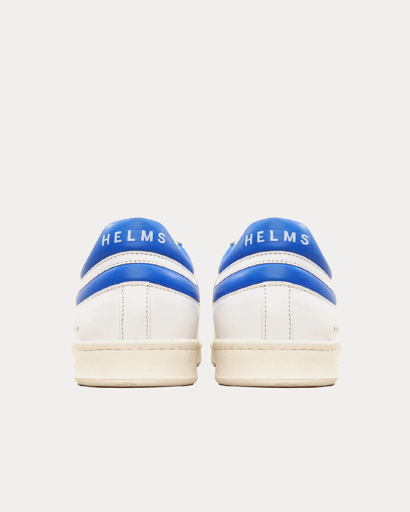 Helms Paris Flying Ace Leather White / French Blue Low Top Sneakers - 3