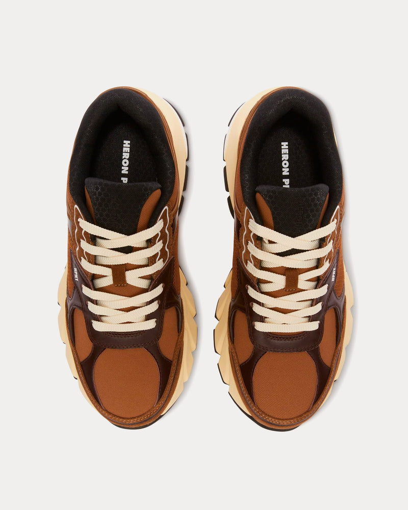 Heron Preston Block Stepper Suede Brown / Brown Low Top Sneakers - 2