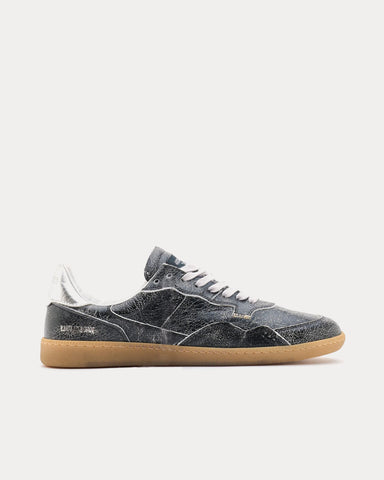 Hidnander Mega T Crinkled Black / Silver Low Top Sneakers