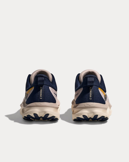 HOKA Kawana 3 Putty / Midnight Blue Running Shoes - 4