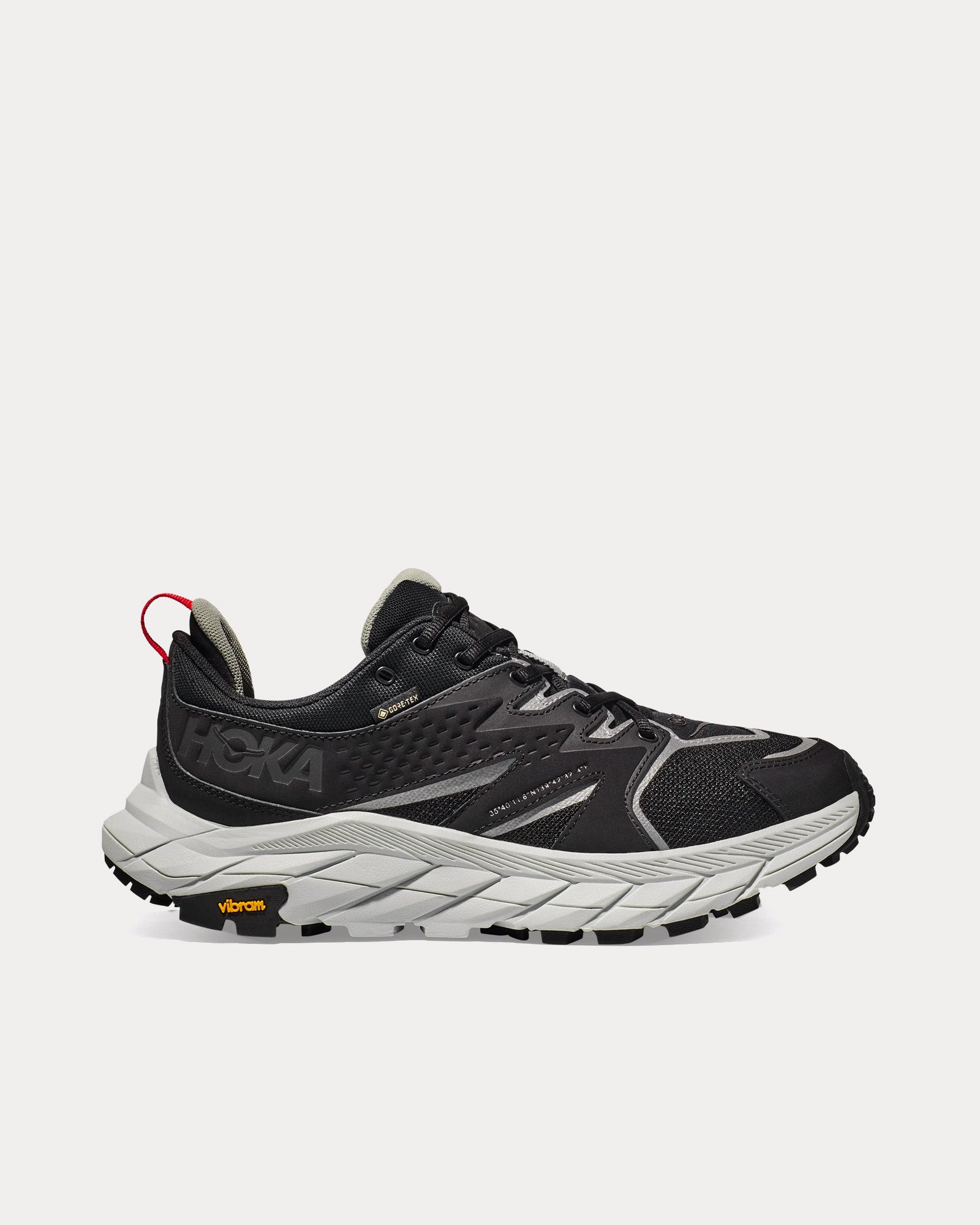 Hoka x WTAPS Anacapa 2 Low GTX Jet Black / Glacier Grey Running Shoes ...