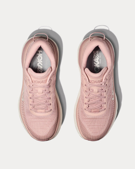 HOKA Bondi 7 Peach Whip / White Running Shoes - 2