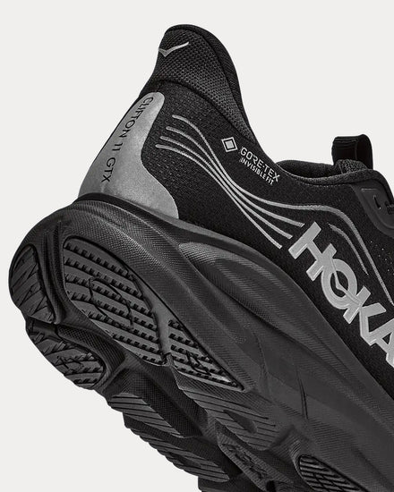 HOKA Clifton 11 GTX Black / Black Running Shoes - 6