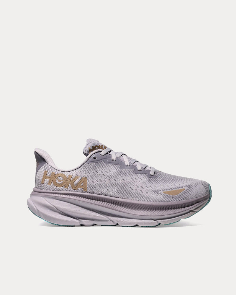 HOKA Clifton 9 GTX Foggy Grey / Ash Grey Running Shoes - 1